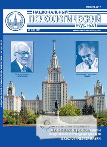 Обложка Психологический журнал (Россия)