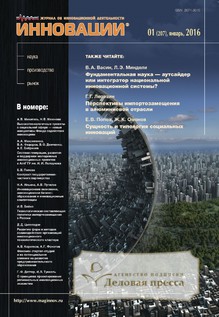 Обложка ИННОВАЦИИ. УПРАВЛЕНИЕ, ИНВЕСТИЦИИ, ТЕХНОЛОГИИ