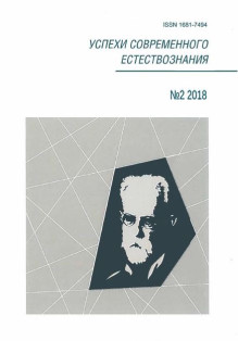 Обложка Успехи современного естествознания (Россия, Саратов)