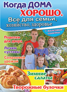 Обложка Когда ДОМА ХОРОШО. Все для семьи, хозяйство, здоровье (Россия)