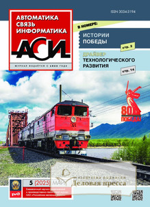 №05/2025 №05 за 2025 год - онлайн-версия журнала, купить и скачать электронную версию журнала АВТОМАТИКА, СВЯЗЬ, ИНФОРМАТИКА. Агентство подписки "Деловая пресса"